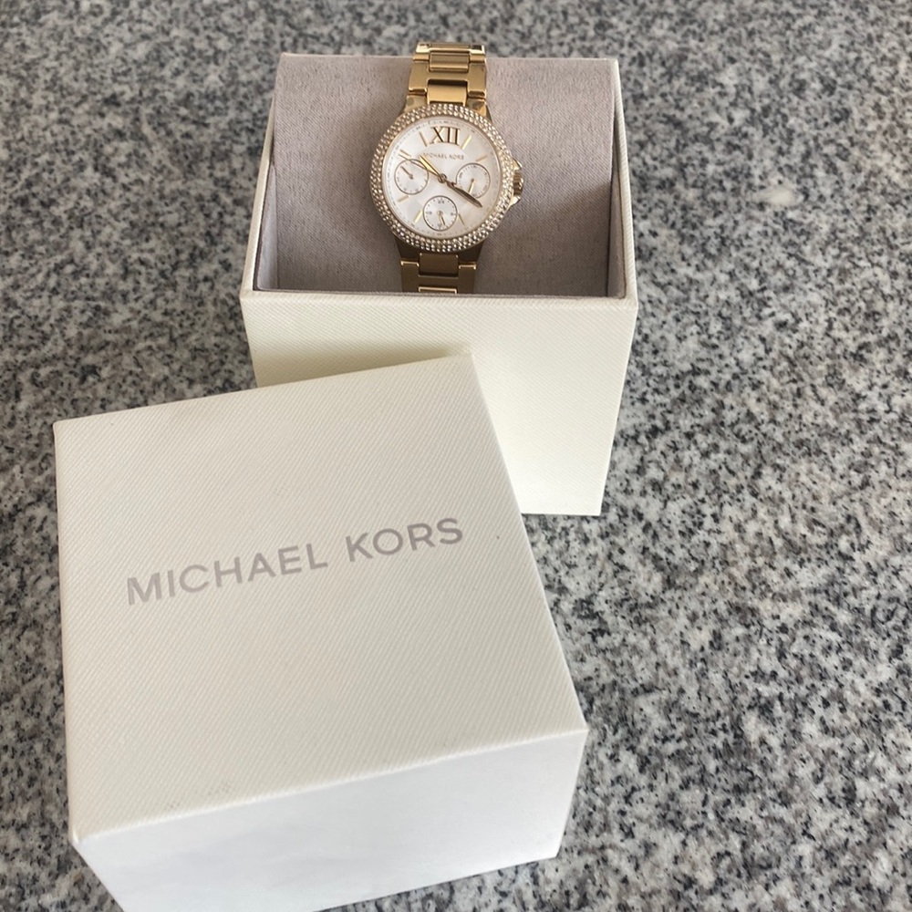 Michael Kors Mini Camille Watch - Gold.